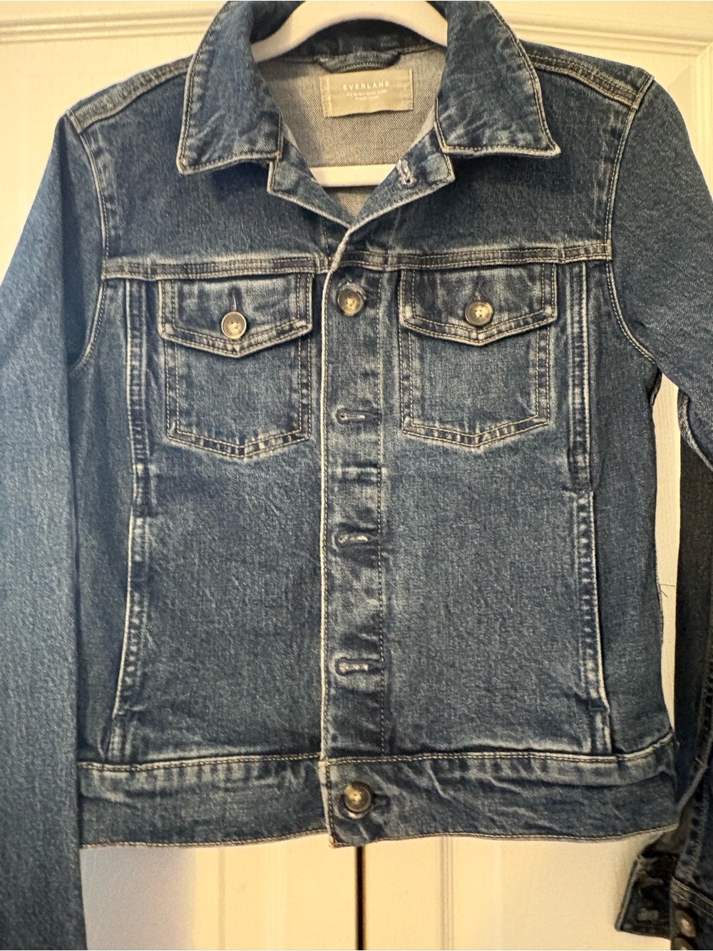 Everlane women’s Blue Denim Jacket - Classic Style